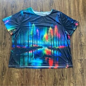 Colorful Forest Graphic T-Shirt